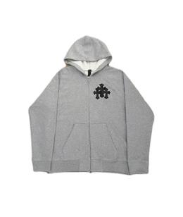 CHROME HEARTS: Кожаная толстовка 