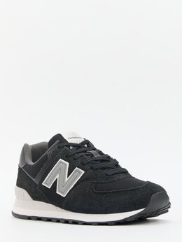 New Balance: Чёрные кроссовки 