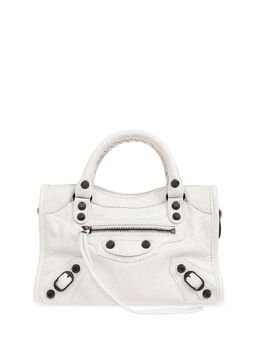 Balenciaga: Белая сумка-шоппер 