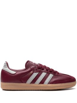 adidas: Бордовые кроссовки  Samba