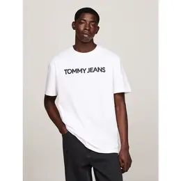 Tommy Jeans: Белая футболка 