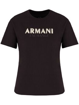 Armani Exchange: Чёрная футболка 