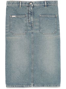 Courrèges: Джинсовая юбка 