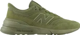 New Balance: Зелёные кроссовки 