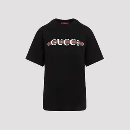 Gucci: Чёрная футболка  G