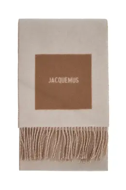 Jacquemus: Белый шарф 