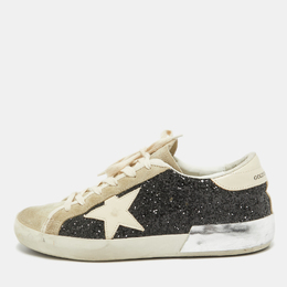 Golden Goose: Чёрные кроссовки  Superstar sneakers