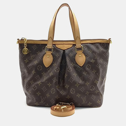 Louis Vuitton: Коричневая сумка 