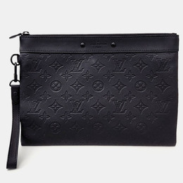 Louis Vuitton: Чёрная сумка  Pochette