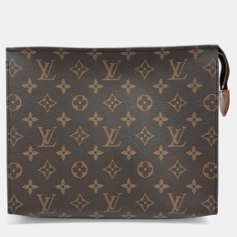 Louis Vuitton: Коричневая сумка  Pochette