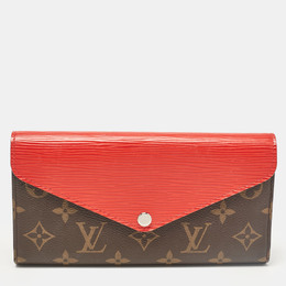 Louis Vuitton: Красный кошелёк  Épi