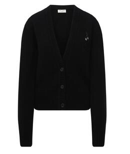 SAINT LAURENT: Чёрный кардиган 