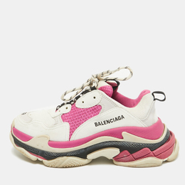 Balenciaga: Многоцветные кроссовки  Triple S