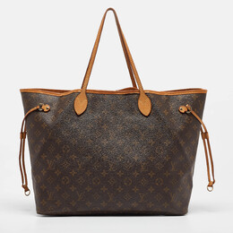 Louis Vuitton: Коричневая сумка  Neverfull