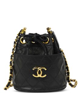 CHANEL Pre-Owned: Чёрная сумка 