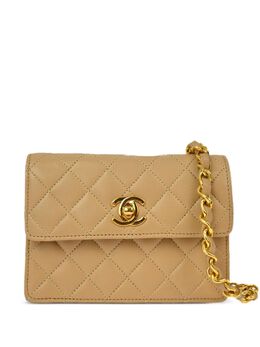 CHANEL Pre-Owned: Бежевая сумка 