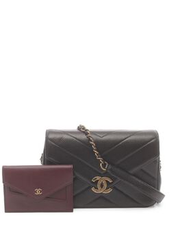 CHANEL Pre-Owned: Чёрная сумка 