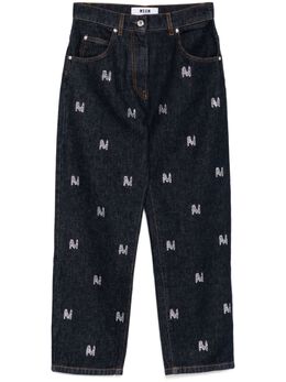 MSGM: Джинсы со стразами 