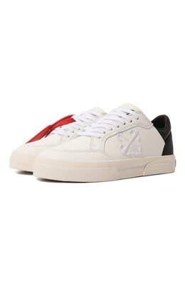 Off-White: Чёрные кеды  Vulcanized