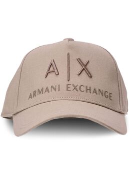 Armani Exchange: Бежевая кепка 