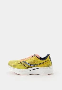 Saucony: Жёлтые кроссовки 