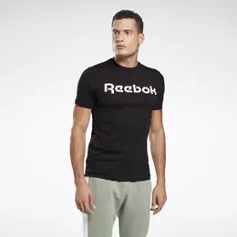 Reebok: Чёрная футболка 