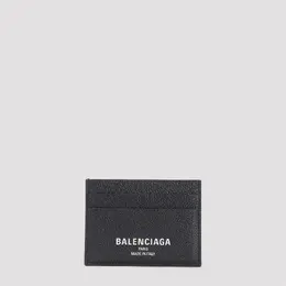 Balenciaga: Чёрный картхолдер 