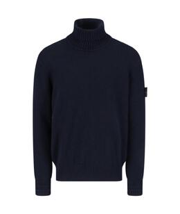 STONE ISLAND: Голубой свитер 