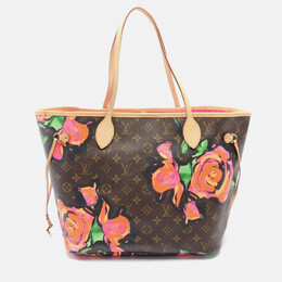 Louis Vuitton: Многоцветная сумка-шоппер  Neverfull MM