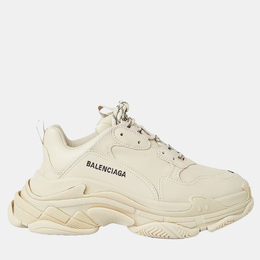 Balenciaga: Бежевые кроссовки  Triple S