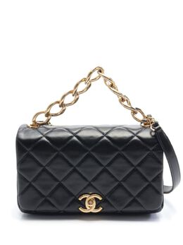 CHANEL Pre-Owned: Чёрная сумка 