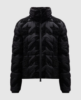 Moncler: Чёрный пуховик 