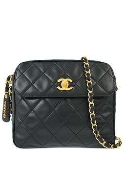 CHANEL Pre-Owned: Чёрная сумка 