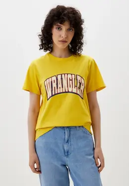 Wrangler: Жёлтая футболка 