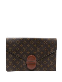 Louis Vuitton Pre-Owned: Коричневый клатч 