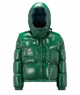 MONCLER: Белый пуховик 