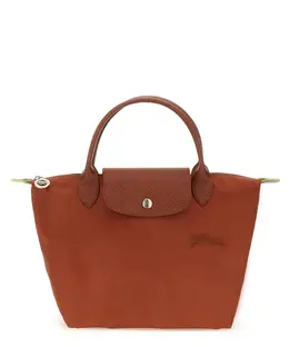 Longchamp: Коричневая сумка-шоппер  Le Pliage