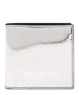 Alexander McQueen: Серебристый кошелёк 