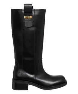 Moschino: Чёрные ботинки 