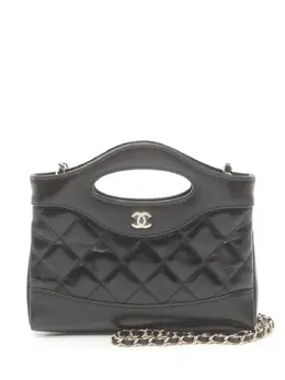 CHANEL Pre-Owned: Чёрная сумка 