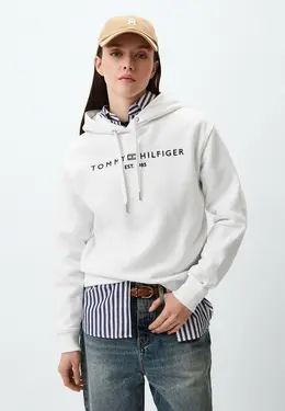 Tommy Hilfiger: Белая толстовка 