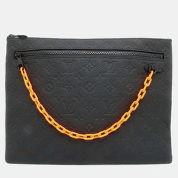 Louis Vuitton: Чёрная сумка  Pochette