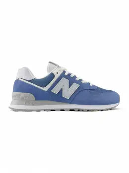 New Balance: Синие кроссовки  574