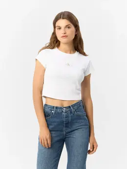 Calvin Klein Jeans: Белый топ 