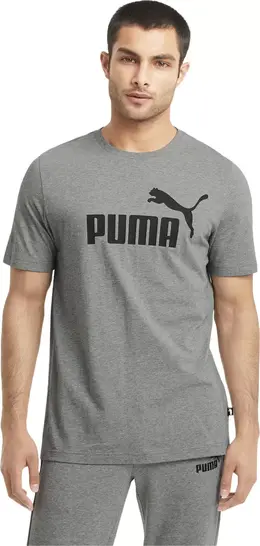 PUMA: Серая футболка  Ess