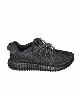 ADIDAS YEEZY: Чёрные кроссовки 