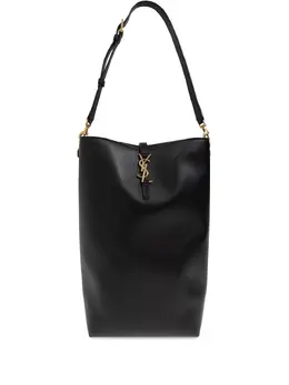 Saint Laurent: Чёрная сумка-шоппер 