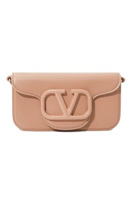 Valentino: Бежевая сумка 