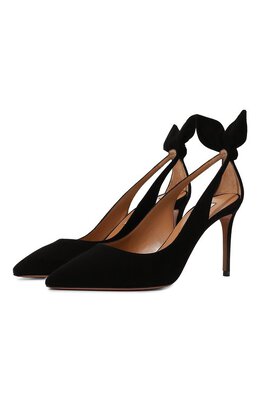 Aquazzura: Чёрные туфли  Bow Tie 85