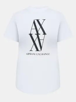 Armani Exchange: Белая футболка 